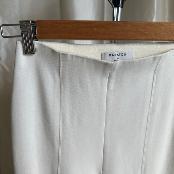 Aritzia Babaton white work wear pant split hem at the bottom - Picture 8 of 8